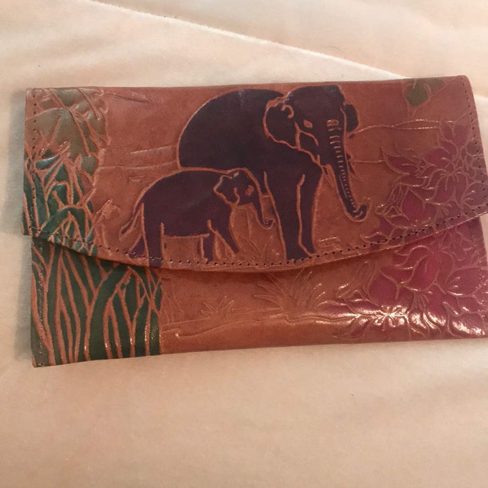 Hand crafted leather wallet/ purse VINTAGE
